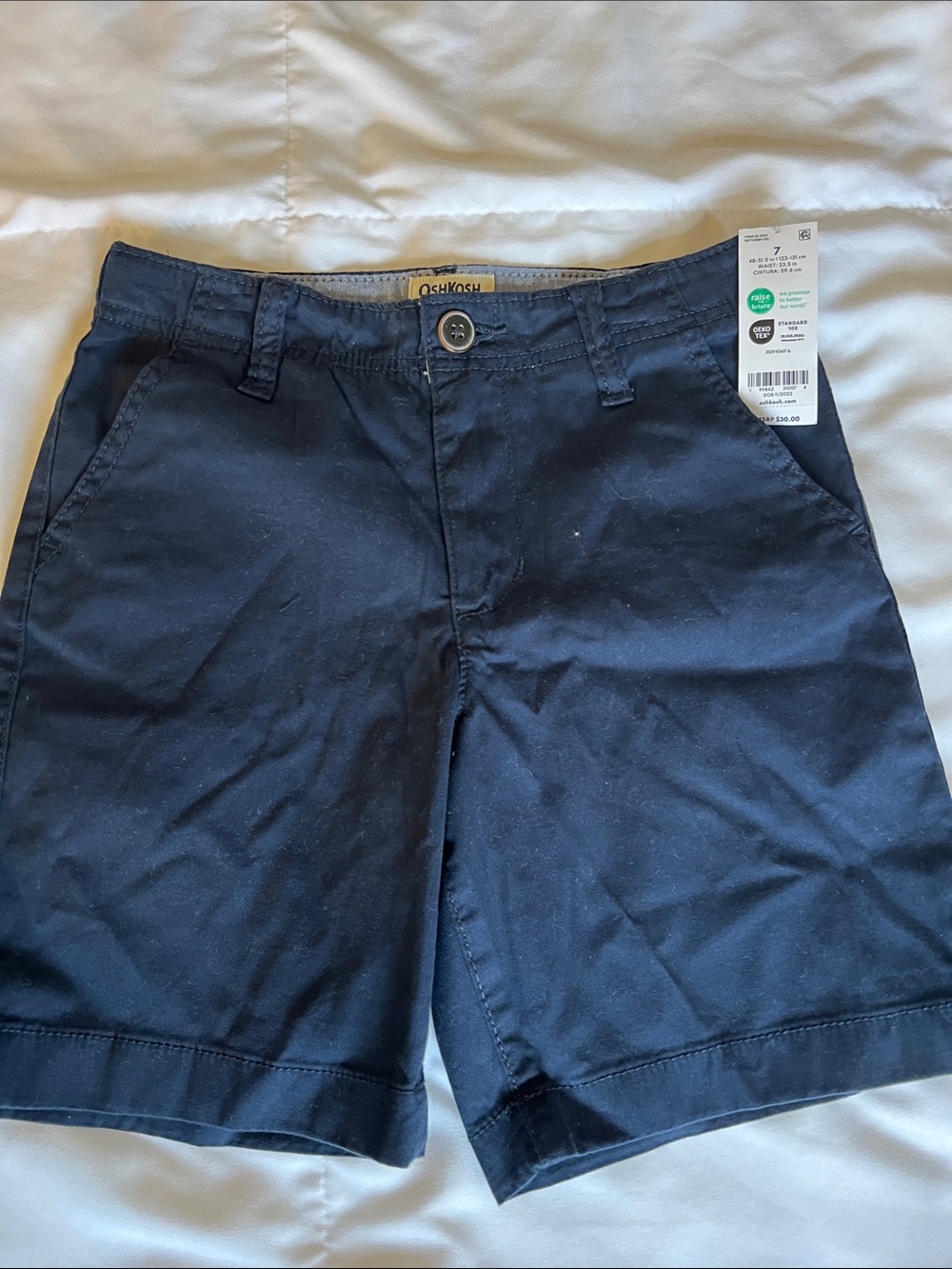 OshKosh B'gosh Navy Flat-Front kids Shorts